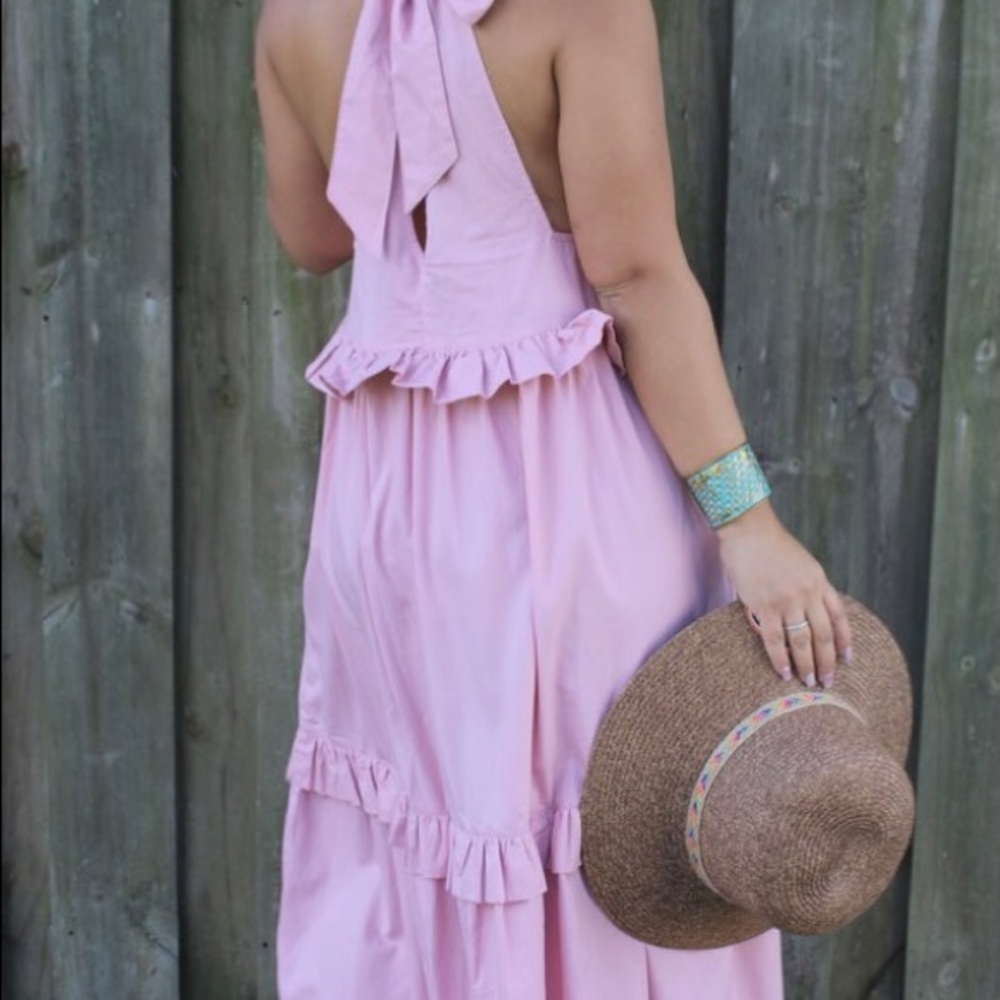 TIERED RUFFLE MAXI DRESS - Picture 3 of 4